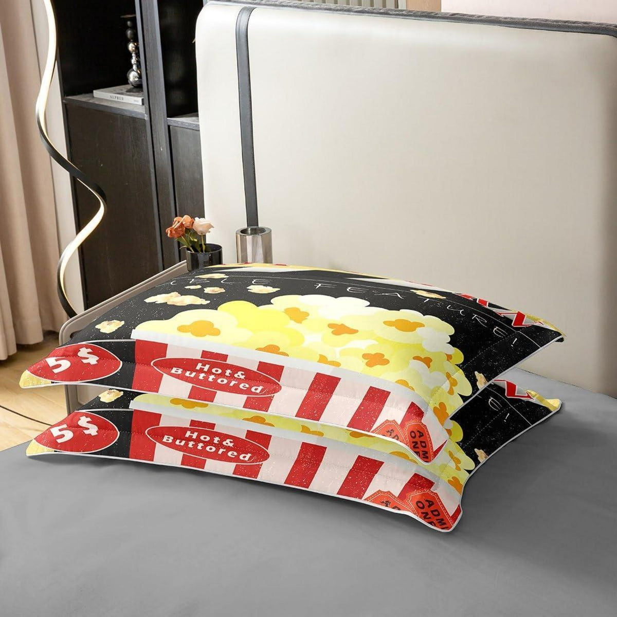 Kino Bettwäsche Set 220x240cm – Popcorn & Poster Design