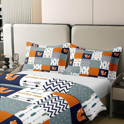 Fuchs Bettwäsche Set 135x200cm Baumwolle Kinderzimmer Boho