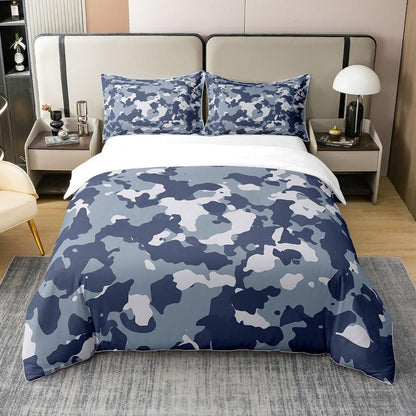 Camouflage Bettwäsche Set 200x200cm – 100% Baumwolle, Military Style