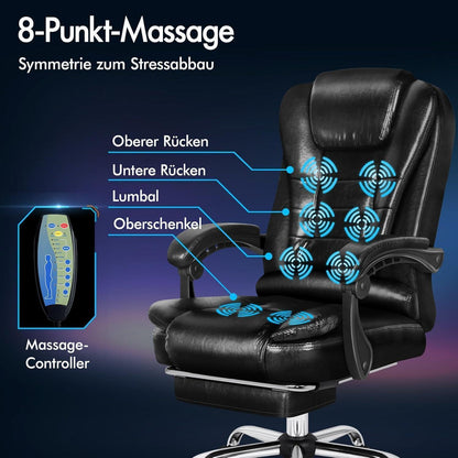ALFORDSON Bürostuhl Massagefunktion ergonomisches Design