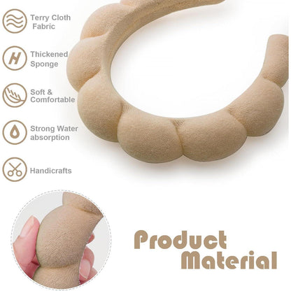 DRESHOW Spa-Stirnband Damen Schwamm-Frottee-Haarband für Make-up
