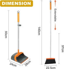 Dirty Fox Kehrset mit 137,2 cm Griff - effiziente Reinigung