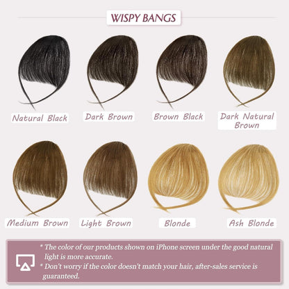Clip-in Pony aus Echthaar – Dunkel Naturbraun