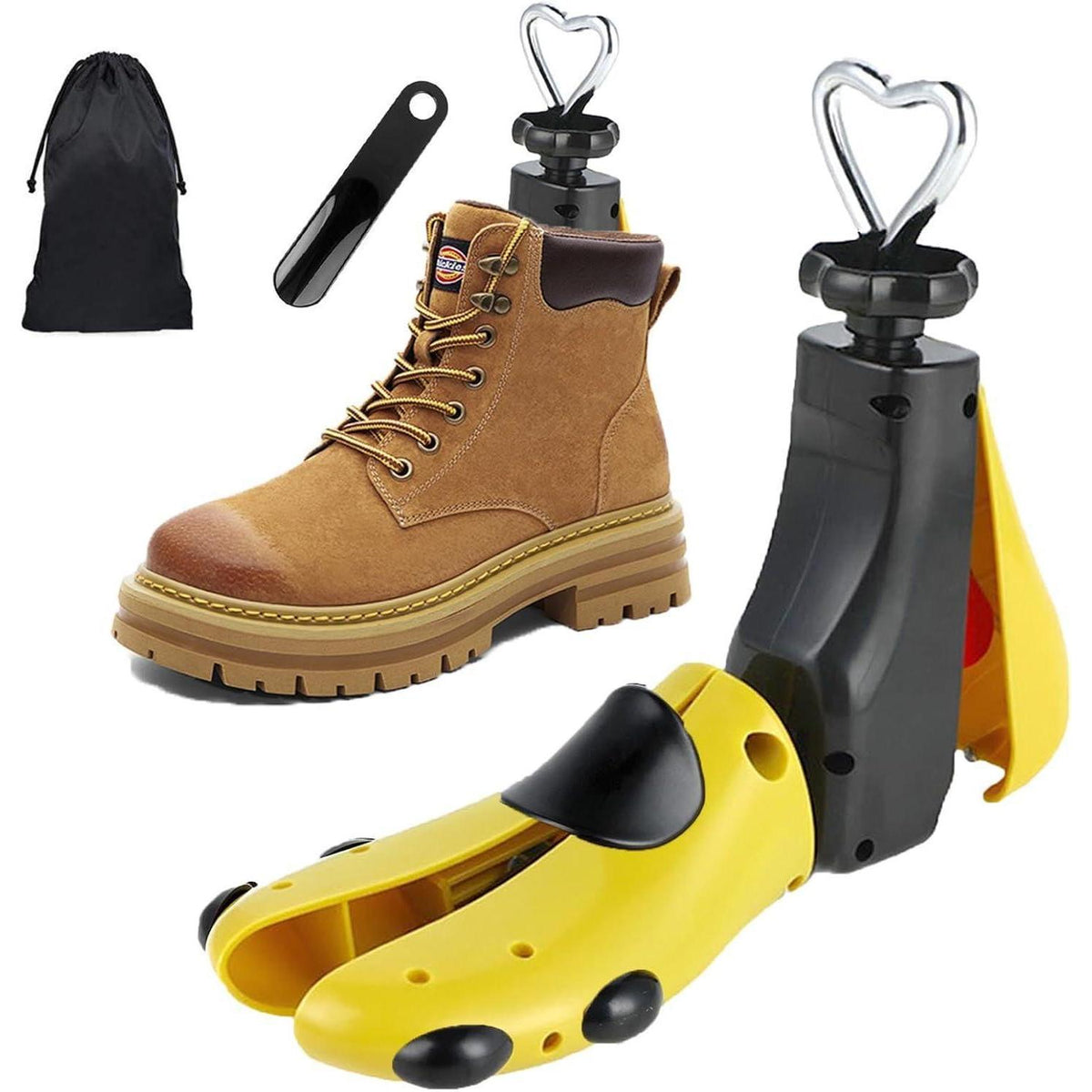 Schuhspanner Gelb (43-47) mit Schuhlöffel