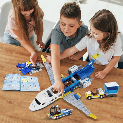 Cubimana City Passagierflugzeug 3-in-1 Baukasten Set