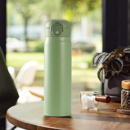 Isolierflasche Edelstahl 500ml Auslaufsicher Grün Thermoskanne