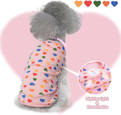 Rosa Herz Hundepullover für Chihuahua Yorkshire Terrier M