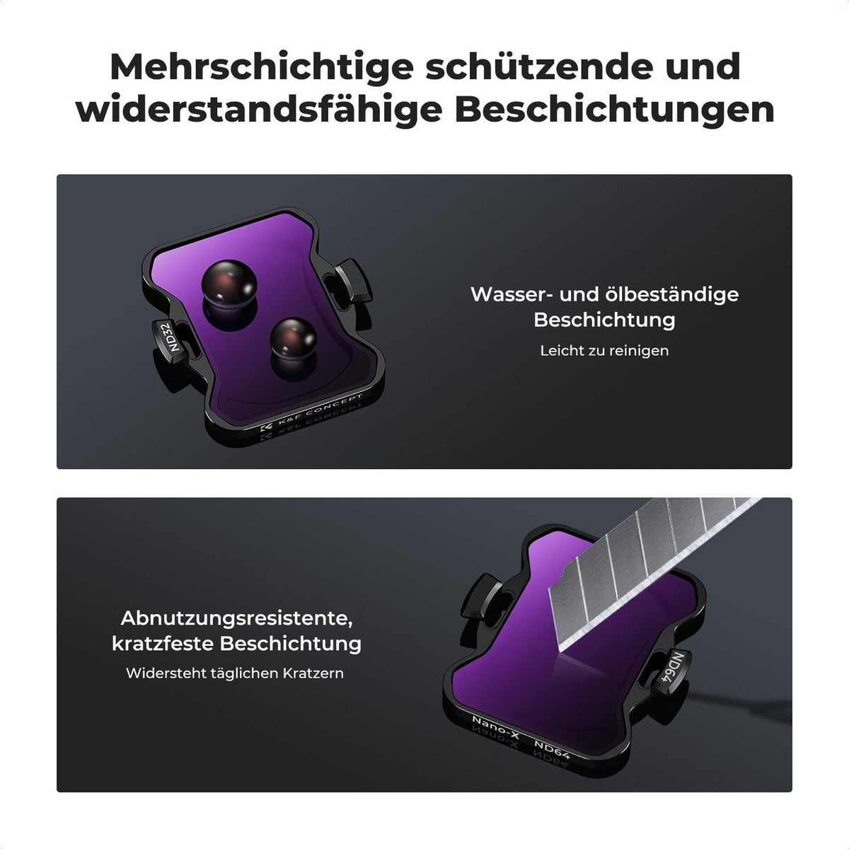Avata 2 ND Filter Set 4 Stück ND8 ND16 ND32 ND64 DJI kompatibel