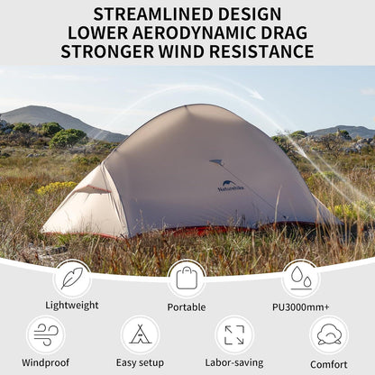 Naturehike Cloud-Up Pro 2-Personen Leichtes Campingkuppelzelt