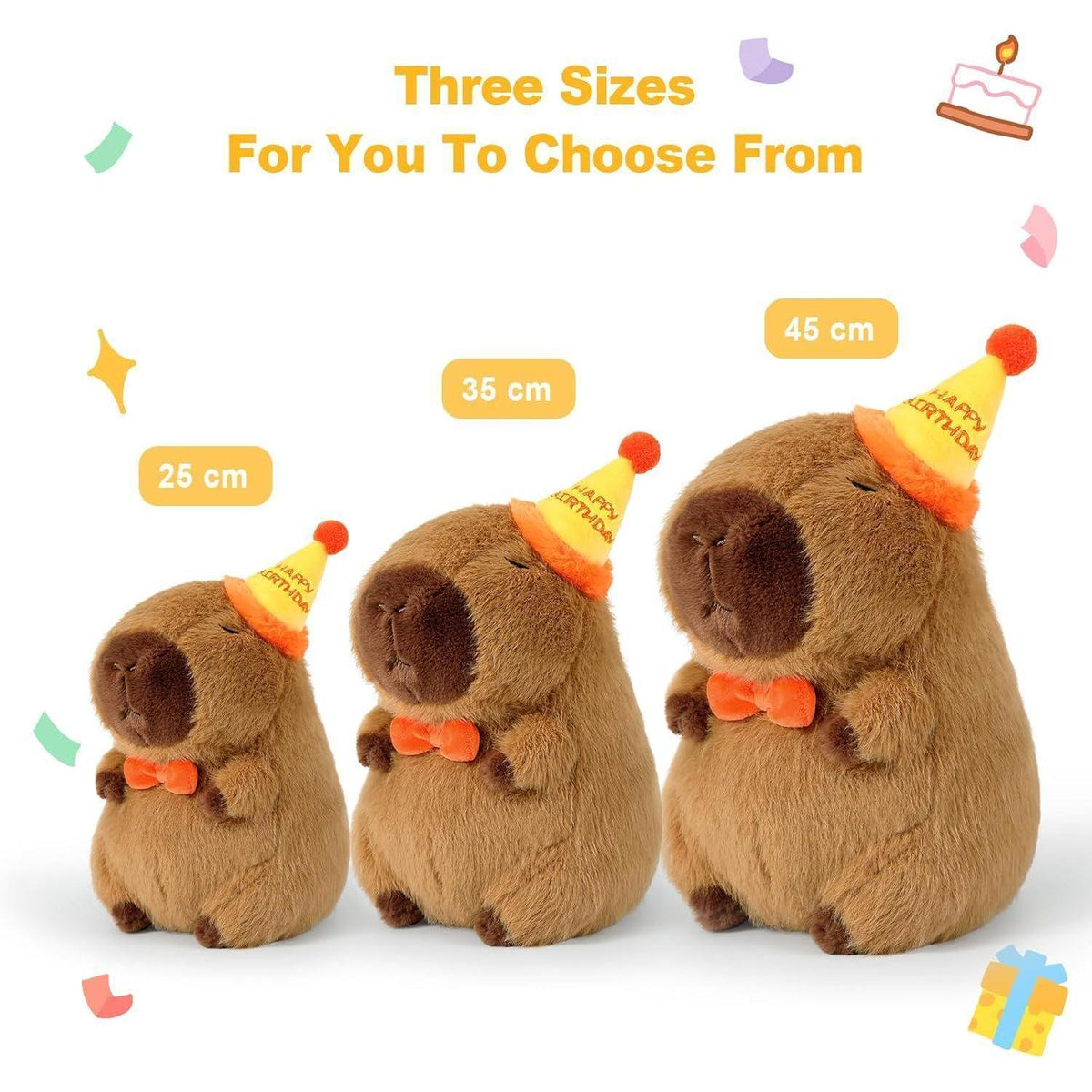 Capybara Kuscheltier Plüschtier 25cm – Kawaii Stofftier Geschenk