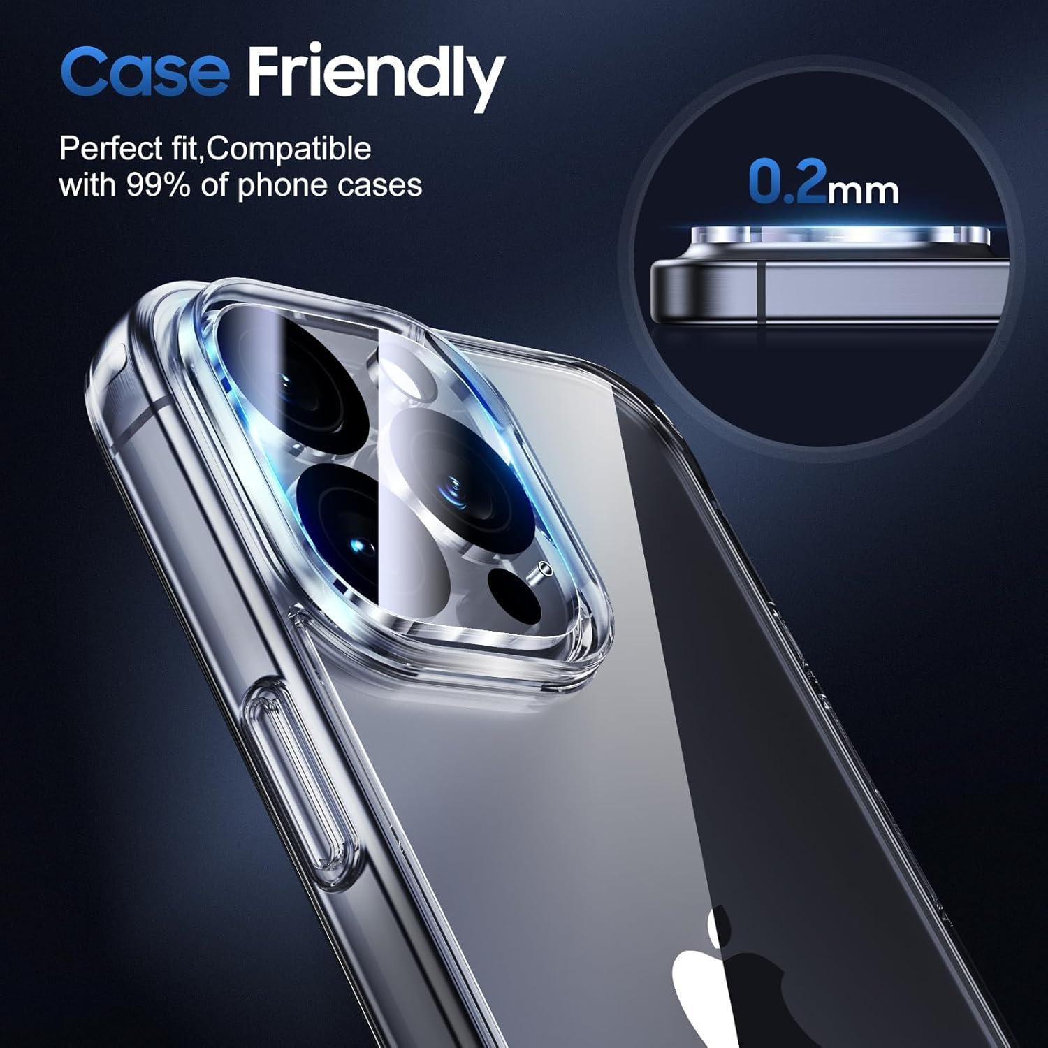 iPhone 16 Pro Max Kameraschutz 3er Pack Kratzfest Ultra-Klar Schutz