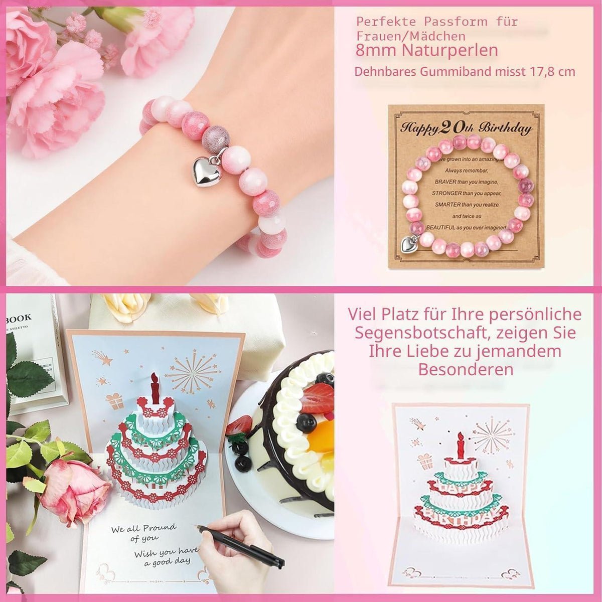 Geschenkset 20. Geburtstag Frau | Überraschungsgeschenk für Sie