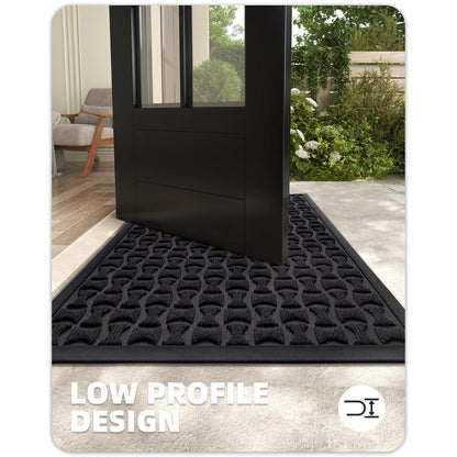G rutschfeste Fußmatte Outdoor 81x122cm Schwarz