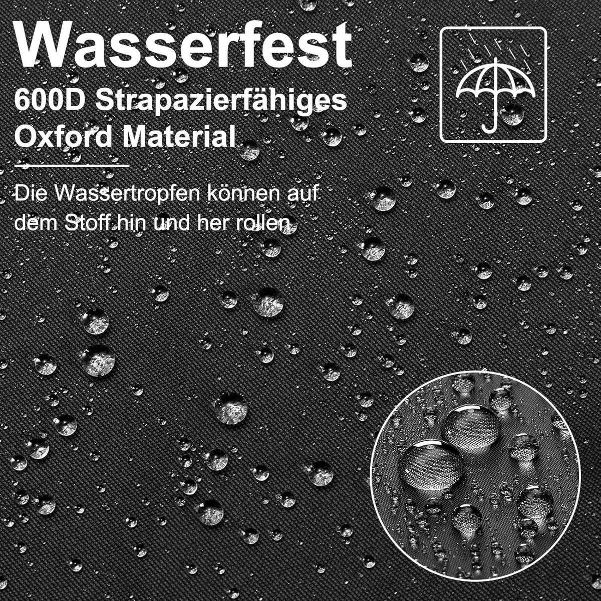 Wasserdichte Pizzaofen Abdeckung 55x55x27cm Oxford-Tuch Dual