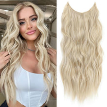 61cm Wellige Haarverlängerung – Blond Gemischt mit Leuchtendem Blond