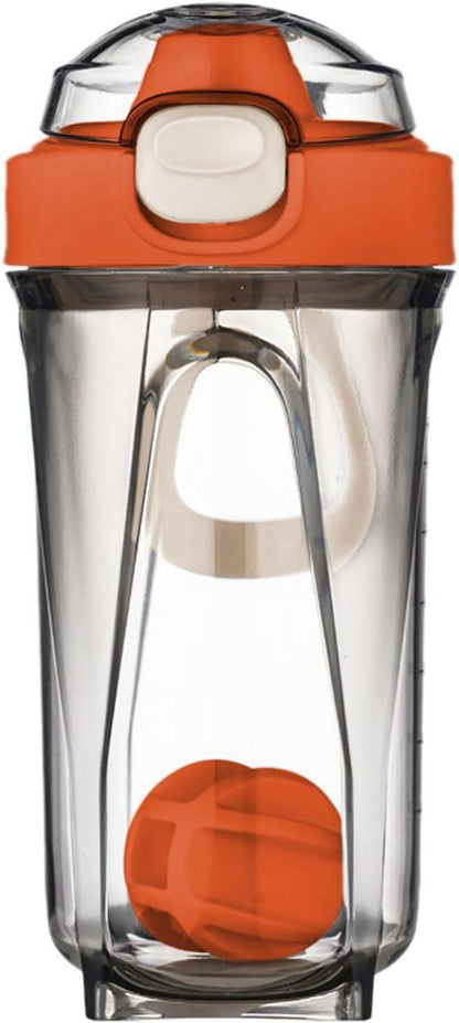 Protein Shaker 500ml mit Mixerball und auslaufsicherem Deckel