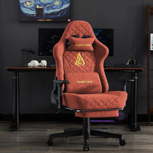Andyou Gaming Stuhl Racing Chair Bürostuhl PU-Leder Orange