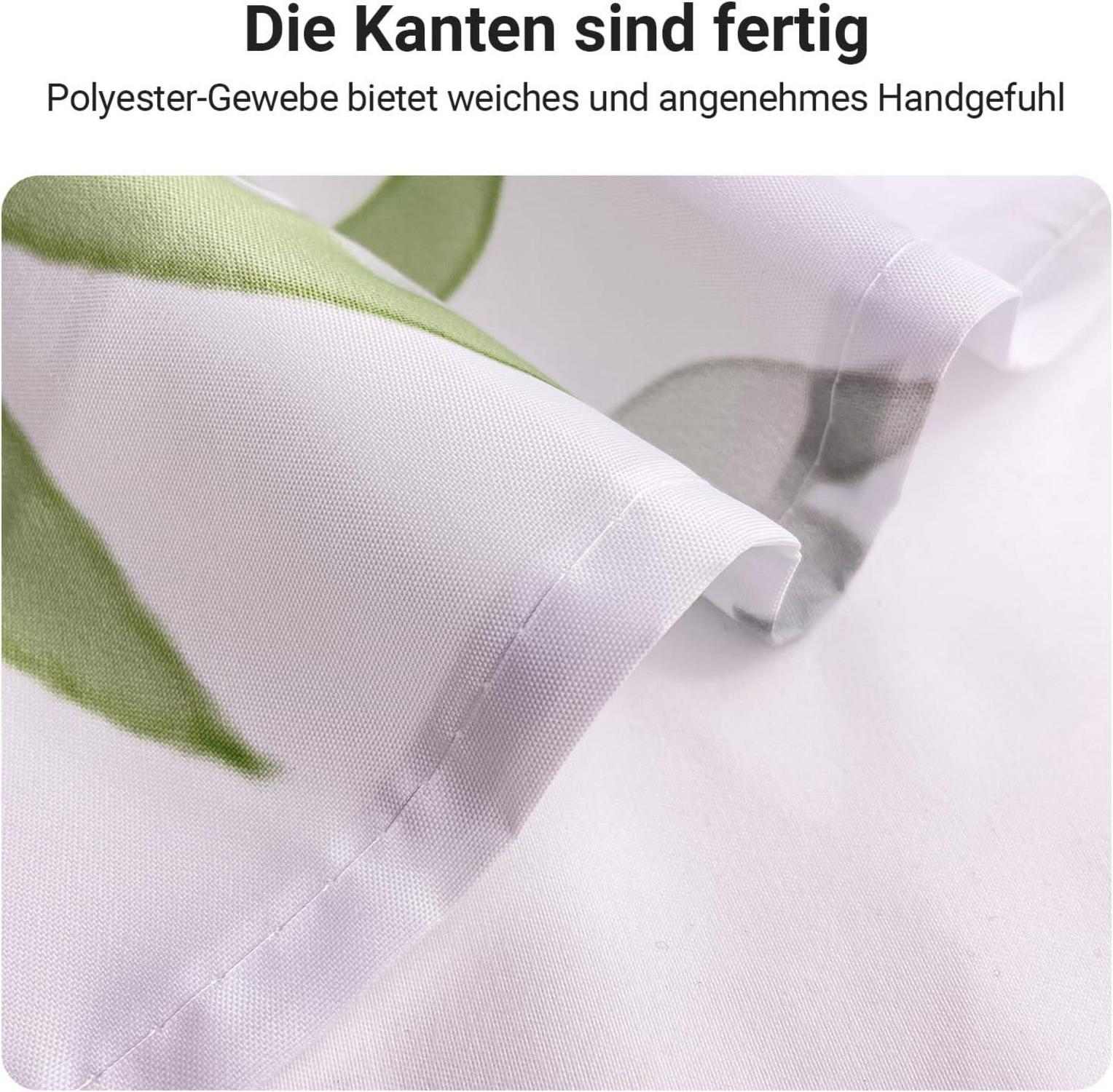 Duschvorhang Blätter 180x180cm Antischimmel Wasserdicht Polyester Stoff