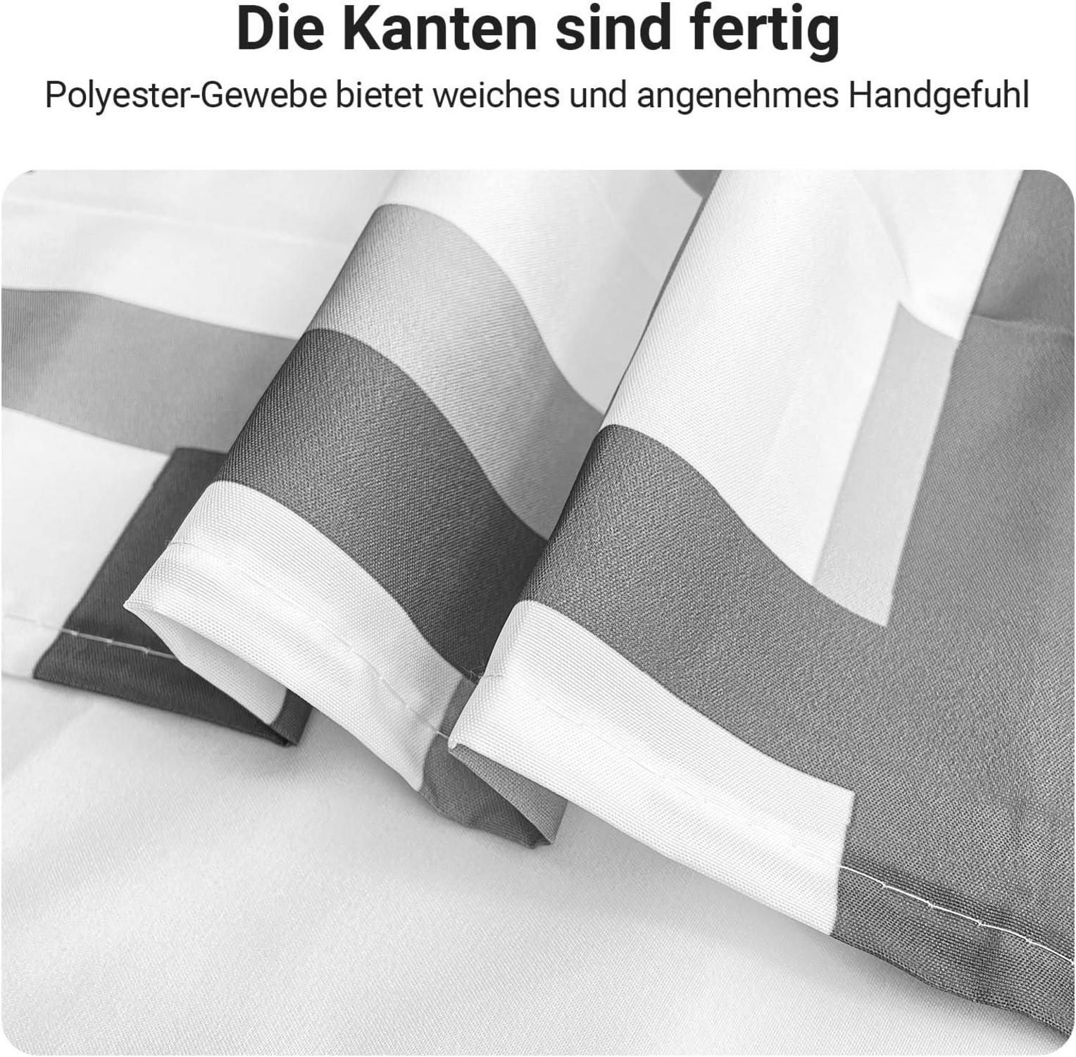 Duschvorhang 180x160cm wasserabweisend Polyester Block-Design Badezimmer