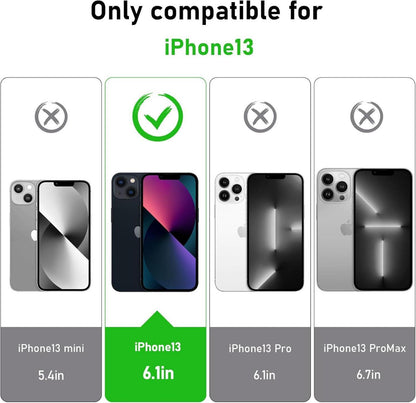 iPhone 13 Hülle 360 Grad mit Glas Stoßfänger Kameraschutz