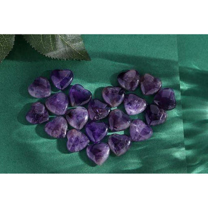 Amethyst Herz Stein Natürliche Heilkristalle 20pcs 20mm