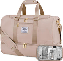 Sporttasche Damen LOVEVOOK Strandtasche Wasserdicht Sandfarben