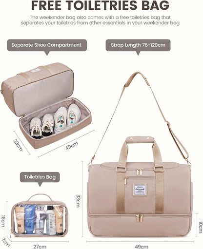Sporttasche Damen LOVEVOOK, Reisetasche Gym Bag mit