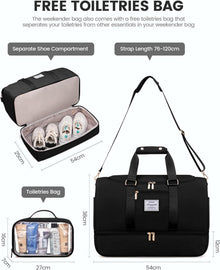 LOVEVOOK Sporttasche 50L Reisetasche Damen, Groß mit