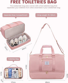 Sporttasche Damen LOVEVOOK Reisetasche Weekender mit