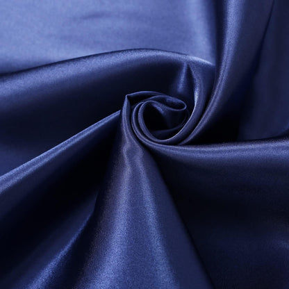 Satin Bettwäsche Set 135x200cm Blau – 4-teilig, Luxus & Weich