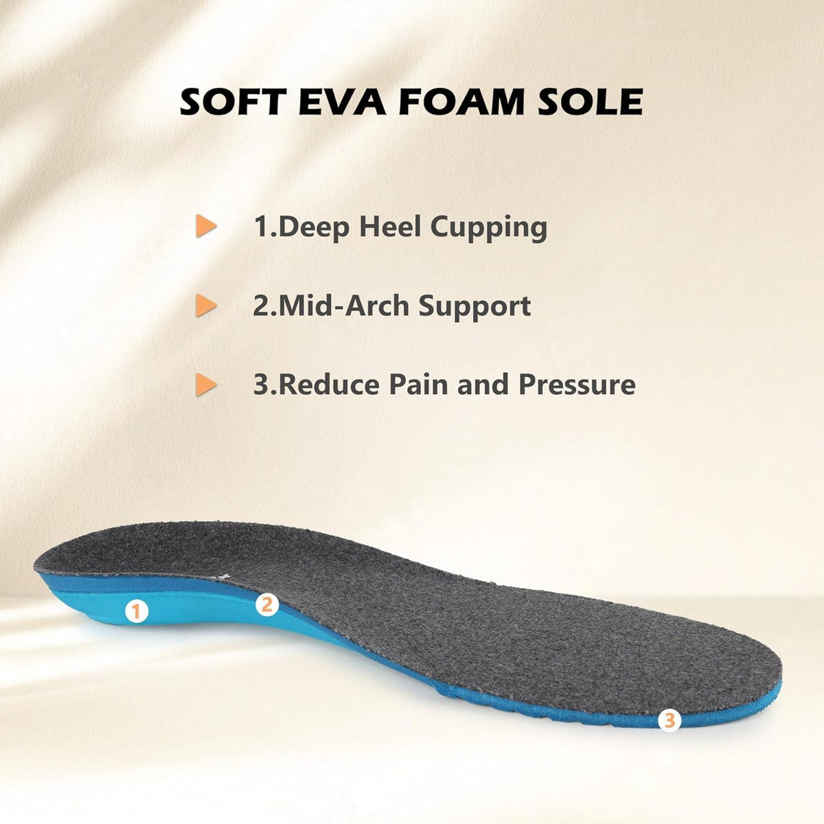Bequeme Sport Einlegesohlen Arch Support Dämpfung