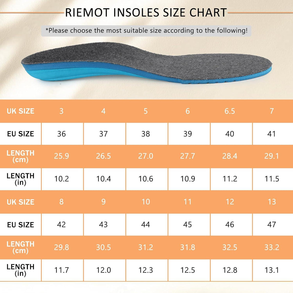 Sport Komfort Einlegesohlen Arch Support Dämpfung Gr.36-47 Frauen Männer