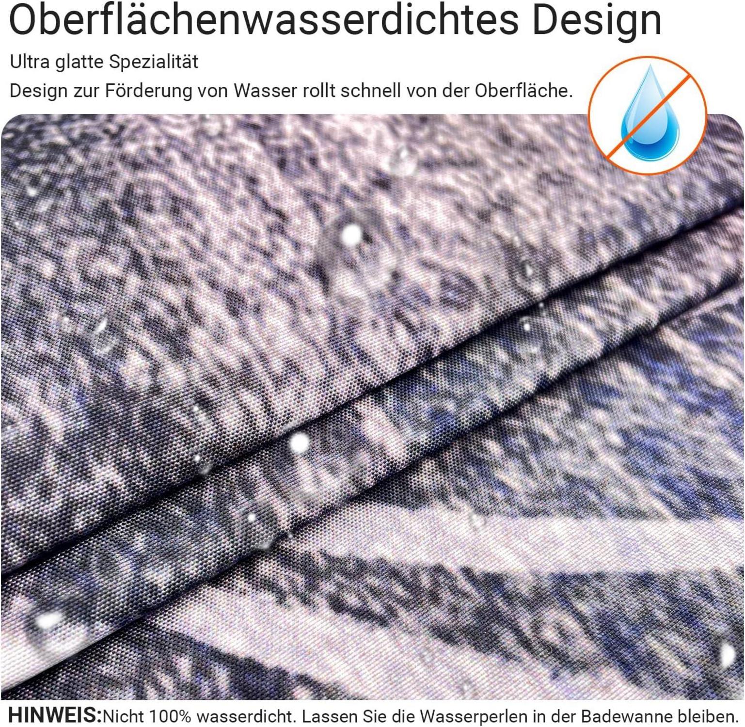Duschvorhang 180x180cm Löwenzahn Muster Wasserabweisend 12
