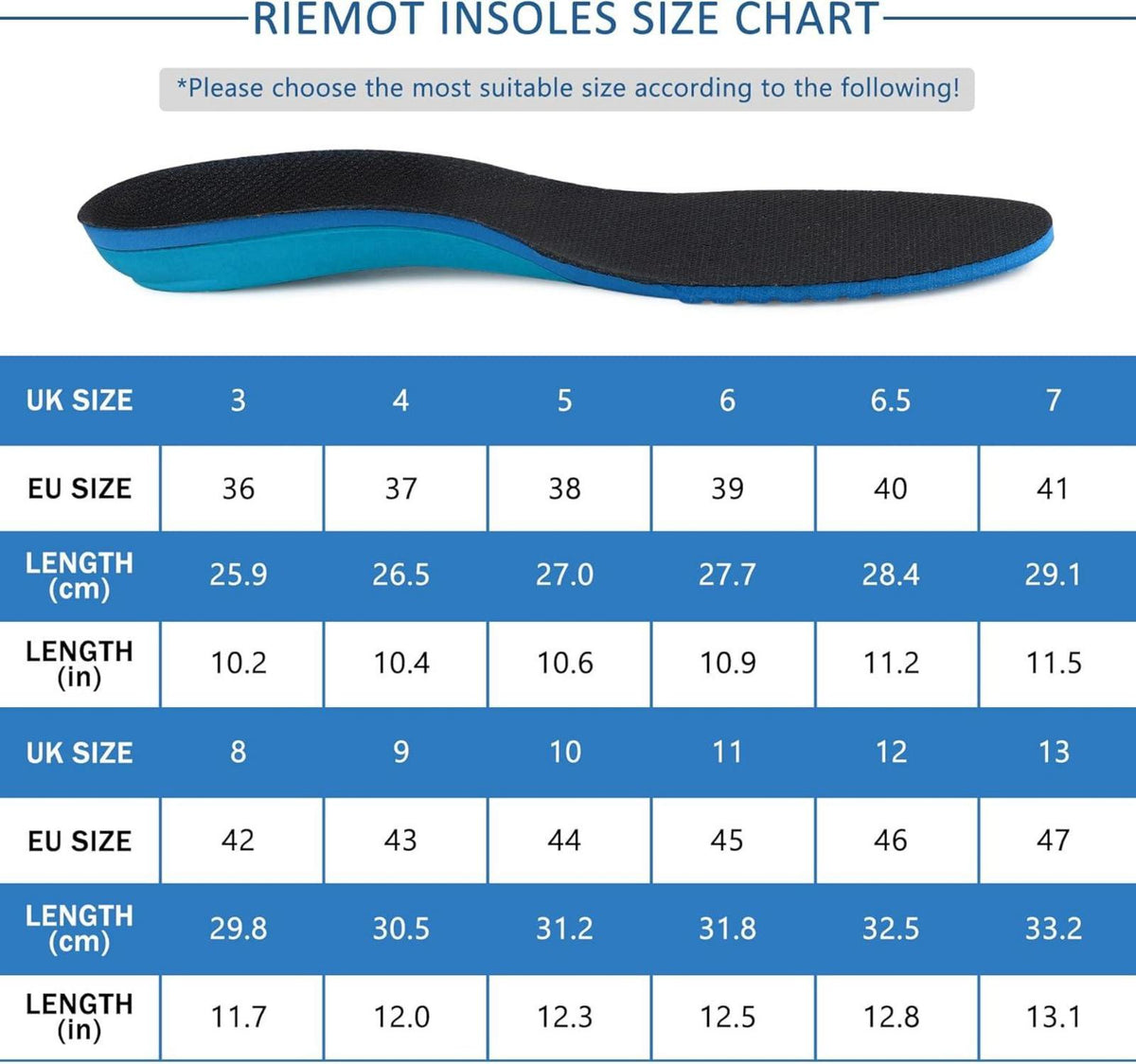 Sport Komfort Einlegesohlen Arch Support Schuheinlagen Gr.36-47 atmungsaktiv