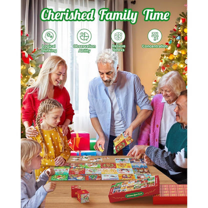 D-FantiX Puzzle Adventskalender Weihnachtspuzzle für Kinder