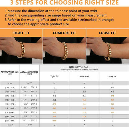 Herren Armband Löwe Verschluss 18K Gold beschichtet Cuban Hip Hop Schmuck