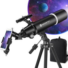 80mm Astronomie Teleskop für Anfänger & Reisen mit Stativ
