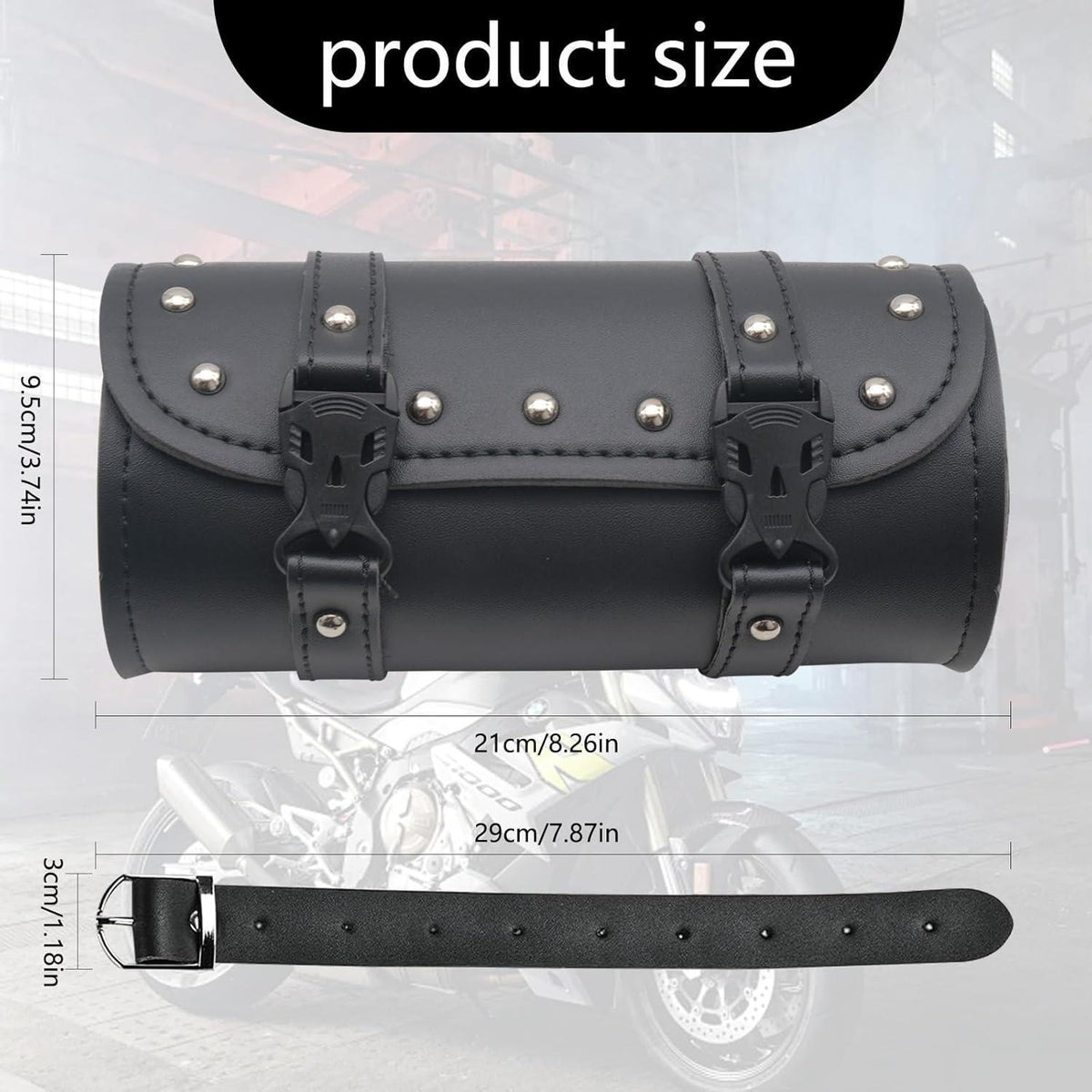 Motorrad Satteltasche Kunstleder Wasserdicht – Werkzeugtasche für Motorrad