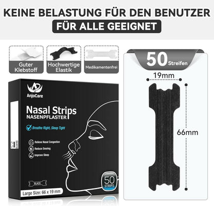 Nasenpflaster 50 Stück Anti Schnarch Nasenstreifen gegen