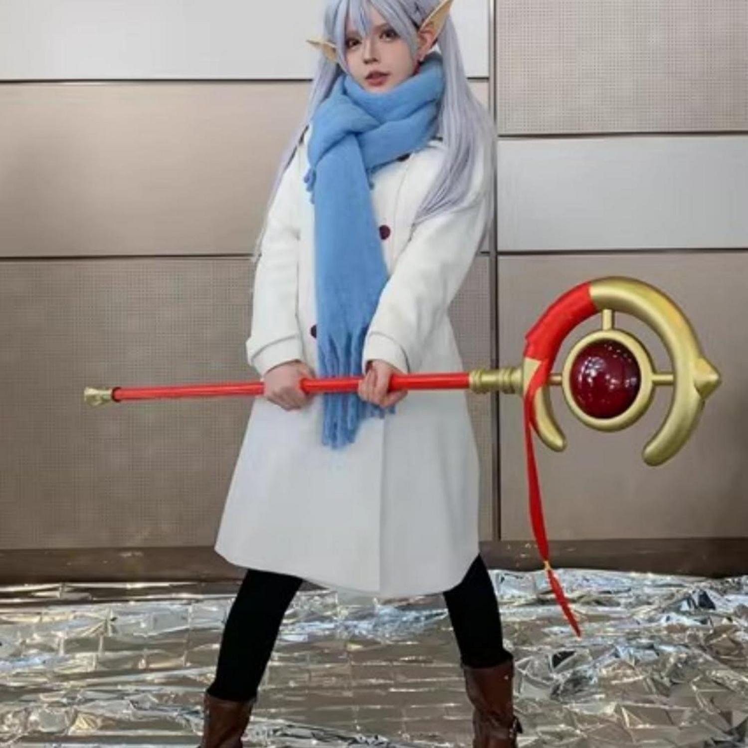 Halloween Requisite 144,8 cm Frieren Staff Cosplay Schwert Walking Stick