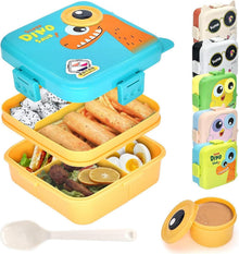 Brotdose mit Fächern Auslaufsicher Lunchbox Kinder Jausenbox Bento Box