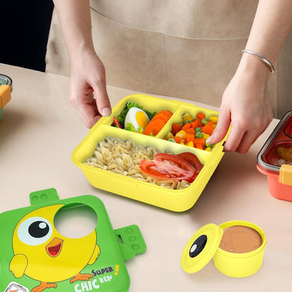 Brotdose Kinder Auslaufsicher Lunchbox Bento Box Snackbox 6 Fächer