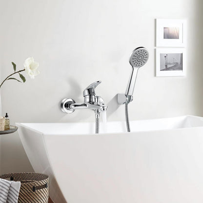 Badewannenarmatur mit Handbrause Chrom – Einfache Installation