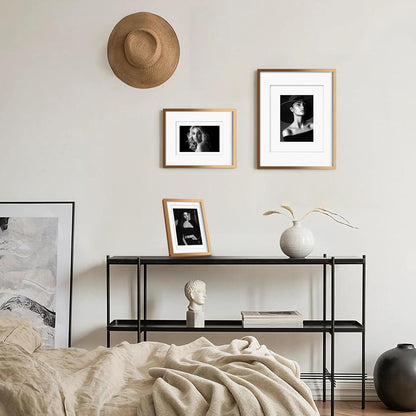 Aluminum Picture Frame Set for A3 Prints, 2 Pack Gold Frames