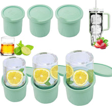 Eiswürfelform Silikon für Stanley Cup 3 Stück Ice Cube Tray Deckel