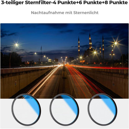 K&F Concept Nano K-Serie 67mm Sternfilter Set 4 6 8 Punkte
