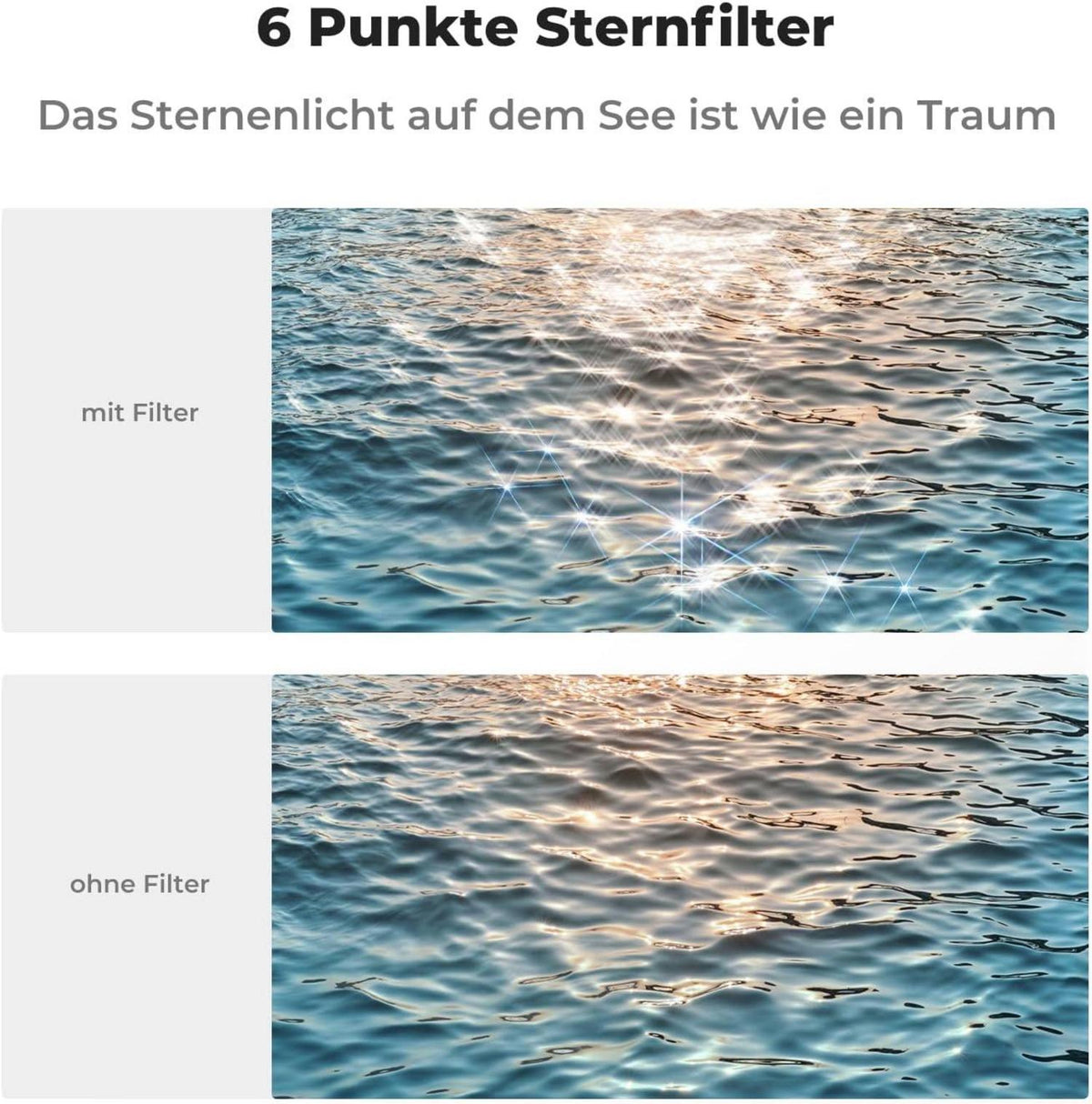 67mm Sternfilter 4 6 8 Punkte für Sternenlichteffekte optisches Glas