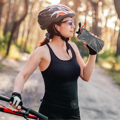 Faltbare Trinkflaschen 2er Set Schwarz für Reisen & Outdoor
