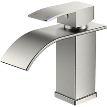 Wasserhahn Bad Wasserfall Einhandmischer Gebürstet Nickel