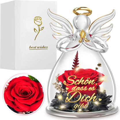 Ewige Rosen Engel Figur Geschenk für Damen & Mütter